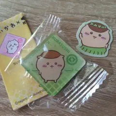ちいかわ くら寿司 マグネット　シール くりまんじゅう