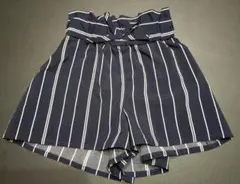 ストライプ ハーフパンツ ネイビー110cm