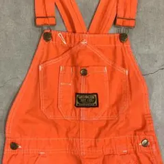 60's USA製 ワシントン・ディーシー ビンテージ オーバーオール オレンジ