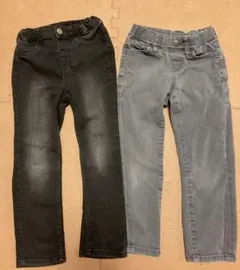 H&M、ユニクロ デニムパンツ ジーンズ　2点　110