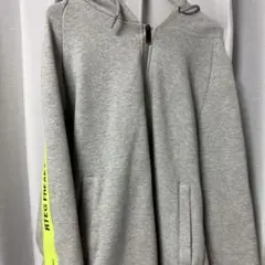 灰色 拉鍊連帽衫 袖子有標誌