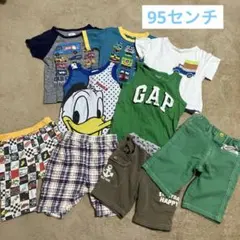 まとめ売り 95 半袖Tシャツ タンクトップ 半ズボン 男の子 保育園着 9点