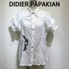 DIDIER PAPAKIAN ホワイトボタンアップシャツ　イタリア製　コットン