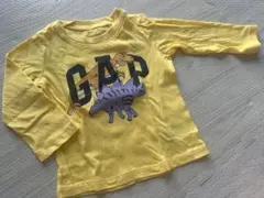 GAP ギャップ　恐竜プリント 長袖　イエロー　80センチのサムネイル
