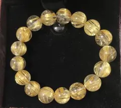 タイチンルチル　天然　ブレスレット　φ12mm