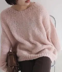 25AW スローブイエナ トリコットジーンマルク SLOBE別注 ピンク 完売品