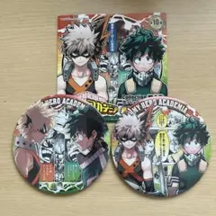 僕のヒーローアカデミア 原画展 BIG缶バッジ 2個セット 緑谷出久 爆豪勝己