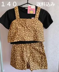 HELLO KITTY ヒョウ柄セットアップ 140のサムネイル