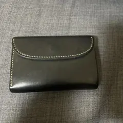 MOTO 黒レザー三つ折り財布 黒 レザー 三つ折り財布 タグ付き