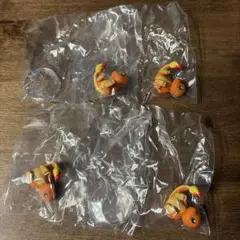 【匿名配送】ポケモン しっぽみてみて！ フィギュア2 ヒトカゲ 4点セット