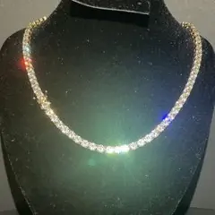 ✨テニスネックレス✨モアサナイト テニスチェーン hiphop 新品