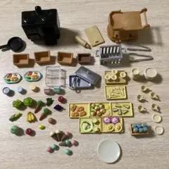シルバニアファミリー ミニチュア調理器具セット＋学校用具