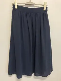 chocol raffine robe ネイビー フレアスカート スカート