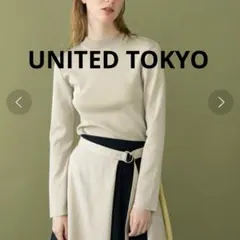 【UNITED TOKYO】長袖ニット パレスクルーロングスリーブニット 洗える