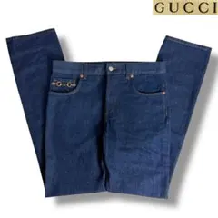 J7006 新品 グッチ ホースビットデニムパンツ インディゴ 32 GUCCIのサムネイル