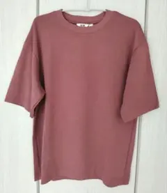 UNIQLO エアリズム メンズ Tシャツ エンジ色 S