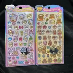 最安✨うるちゅるポップシール なっとうちゃん フワフワらびちゃん