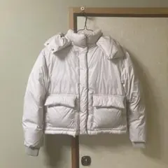 AZUL by MOUSSY フード付きダウンジャケット Sサイズ ベージュ