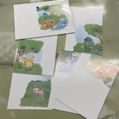 ポケモン はがき用紙 5枚セット
