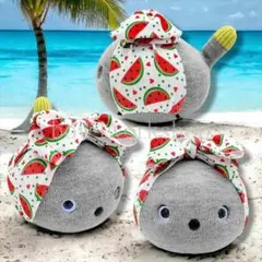 NICOBO（ニコボ）のアクセサリーハンドメイド スイカ柄ビッグリボンバンドのサムネイル