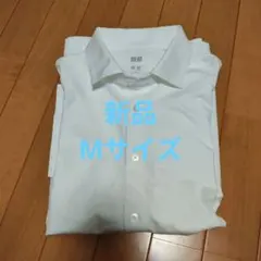 新品 UNIQLO エアリズムコットンフルオープンポロ M ホワイト ポロシャツ