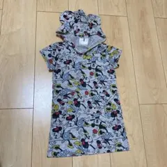 ミッキー半袖ワンピース
