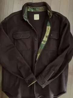 GO WEST ウールジャケットブラウン Ｍ　ミリタリー