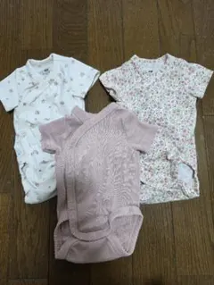 H&M ボディスーツ3枚セット 0-1M 50cm