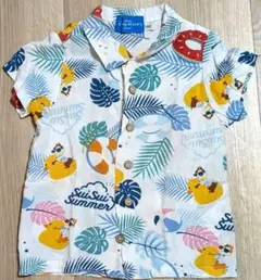 ディズニー スイスイサマー 半袖アロハシャツ 100cm　チップ＆デール