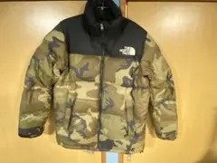 美品　ノースフェイス　ヌプシジャケット　迷彩柄　ダウンジャケット