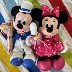 ミッキーマウス ミニー 結婚式 電報 ぬいぐるみ ディズニー 美品