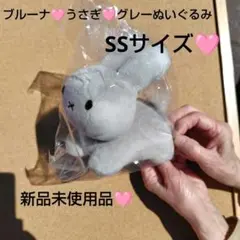 新品 うさぎ (グレー) ぬいぐるみ SS ブルーナ セキグチ ファミリーのサムネイル
