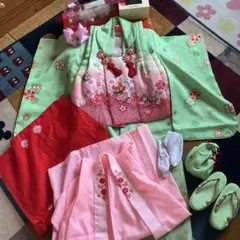 七五三　3歳女子着物フルセット