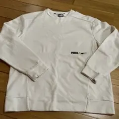 PUMA ホワイト トレーナー Lサイズ