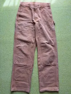00s Carhartt ダブルニー ワークパンツ ブラウン 30×32のサムネイル