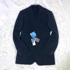 新品 春夏 2XL AOKI レミュー プレミアムウォッシュ ストライプ 黒