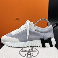 ほぼ未使用✨エルメス バウンシング 厚底 スニーカー ファブリック 
