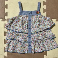 familiar 花柄　ワンピース　チュニック　キャミソール　80cm