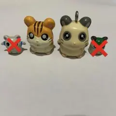 とっとこハム太郎 パンダくん トラハムちゃん フィギュア マスコット 2점 세트