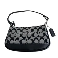 COACH コーチ アクセサリーポーチ シグネチャー グレー系 6094