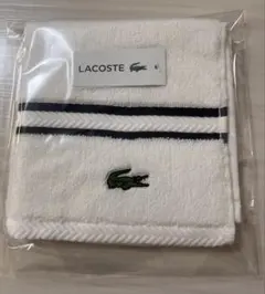 LACOSTE ホワイト タオルハンカチ