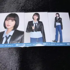 乃木坂46 生写真 遠藤さくら クロップドジャケット 3種コンプ