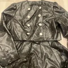 ダーリッチ ドットレザージャケット セットアップ