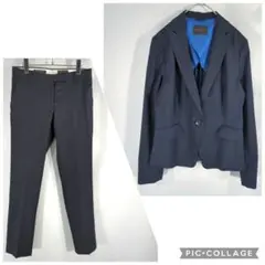 トゥモローランド　セットアップ　ネイビー　ストレッチあり◎　36/34