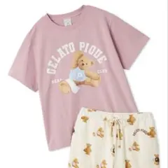 gelato piqueスポーティーベアワンポイントTシャツ & ショートパンツ