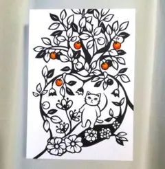 【切り絵】原画　A5サイズ　garden5
