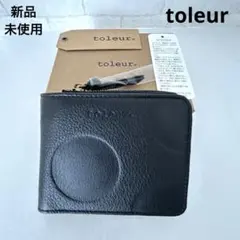 toleur ドットデザイン 二つ折り財布 ウォレット　ブラック　新品未使用！