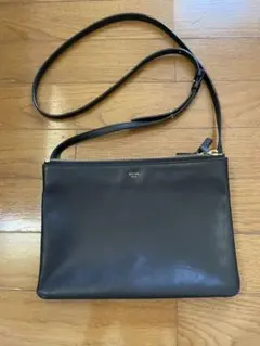 セリーヌ　旧ロゴ　ショルダーバッグ　トリオ