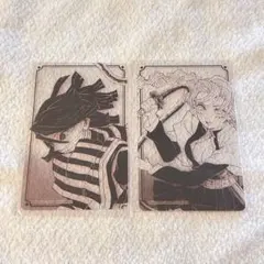 伊黒小芭内＆甘露寺蜜璃　2種　箔カードコレクション　鬼滅の刃　ジャンプショップ