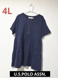 大きいサイズ 新品 U.S.POLO ASSN.ティアードチュニック 4Lのサムネイル